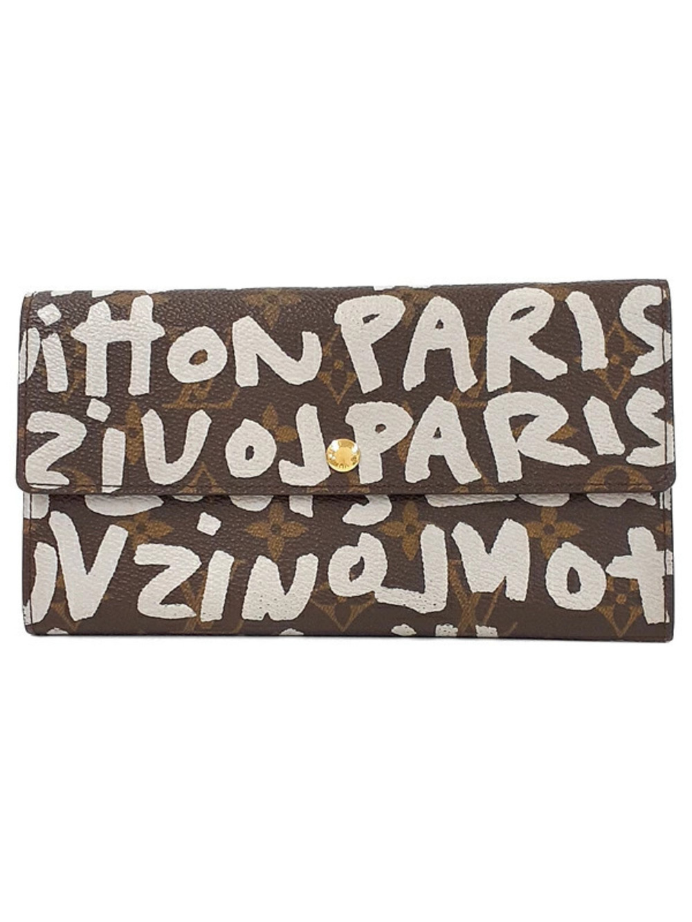 Louis Vuitton Monogram Graffiti Portemonnaie Credit Bi fold Long Wallet